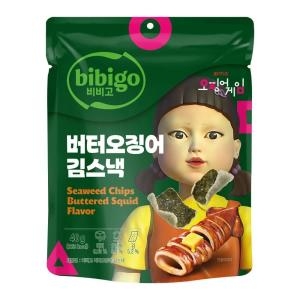 CJ제일제당 비비고 버터오징어 김스낵 40g (1개)_이미지