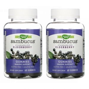 네이쳐스웨이 아이허브 2개X Natures Way 삼부커스 스탠다드 엘더베리 50mg 60구미 빠른직구