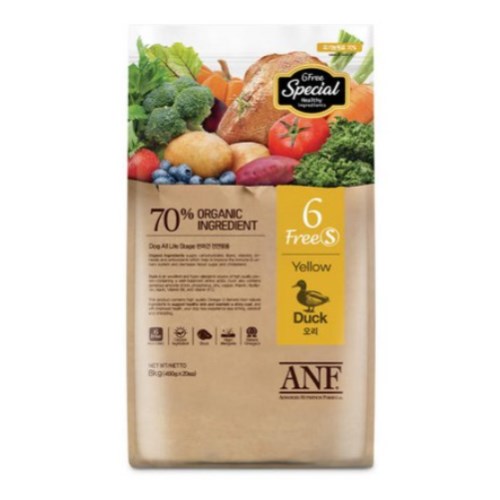 우리와 ANF 독 6 Free S 오리 8kg (1개)