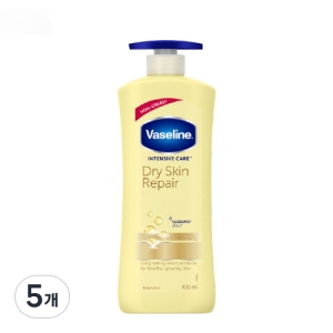 바세린 인텐시브 케어 드라이 스킨 리페어 바디로션 400ml (5개)_이미지