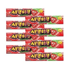 크라운제과 새콤달콤 딸기 29g (8개)_이미지