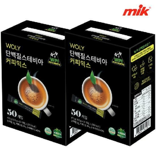 이레에프에스  욜리 스테비아 단백질 커피믹스 50개입