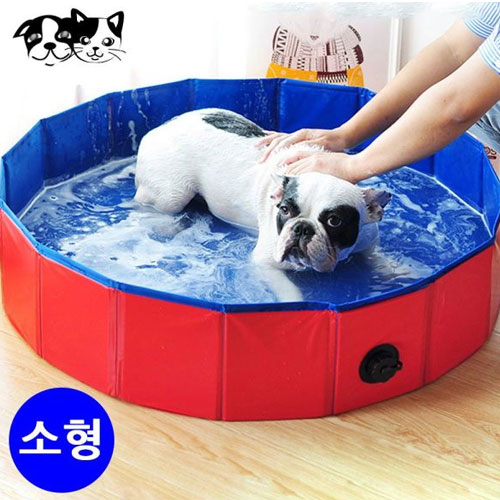 ㅤ토리 강아지 접이식 수영장욕조 소형_이미지