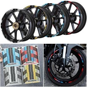 바이크 휠 허브 스티커 <b>CFMOTO</b> SR NK GT MT 150 250 300 400 650700 17 인치 범용 타이어 림 데칼..