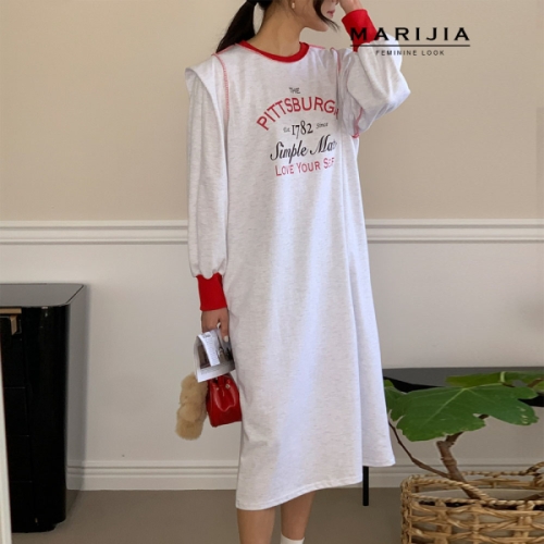 패플 마리지아MARIJIA 피츠버그 어깨 볼륨 원피스_MOPA51066