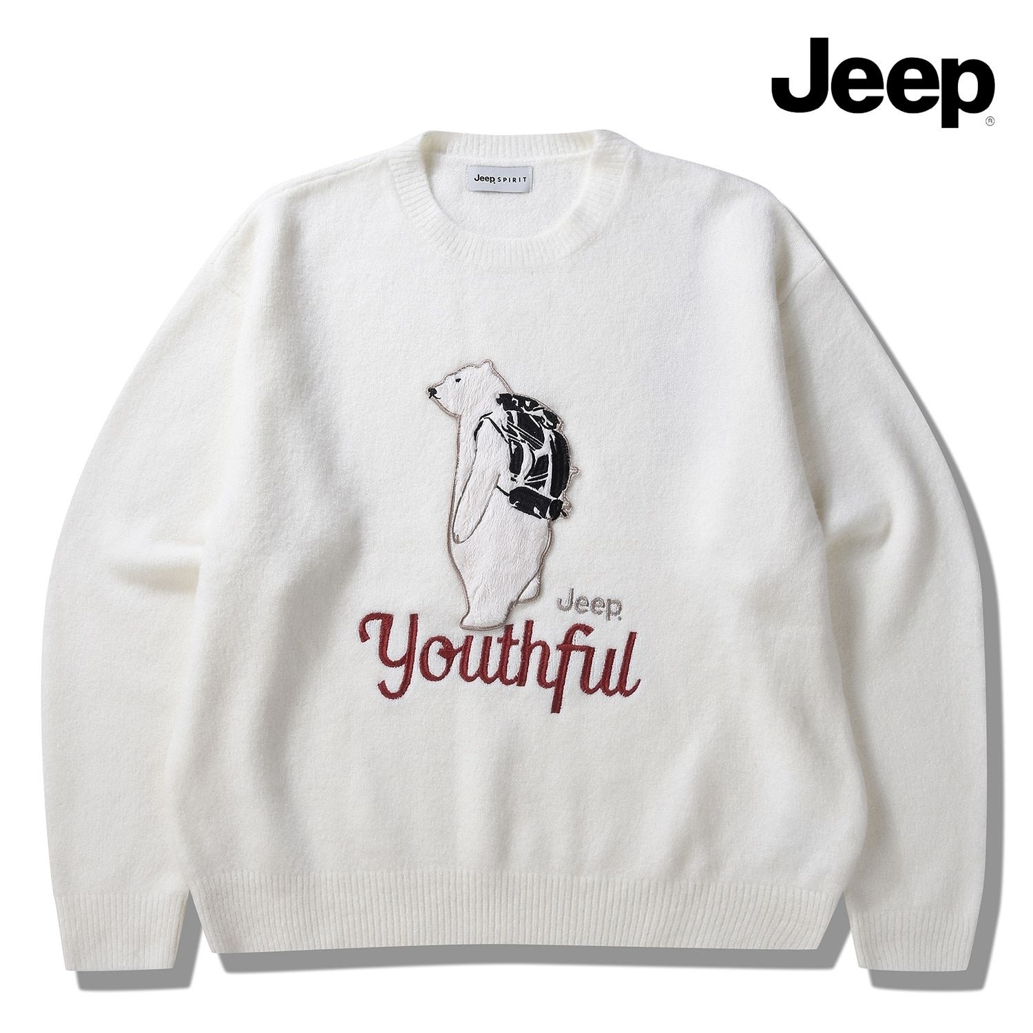 JEEP ltgt 여성 P4022 루즈핏 라운드 니트 스웨터 P4F022DT 1915261