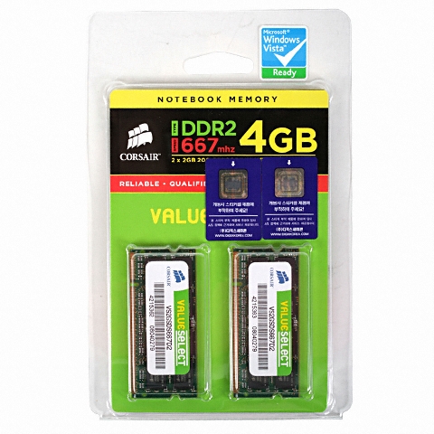 CORSAIR ��Ʈ�� DDR2-667 VALUE ��Ű�� ������