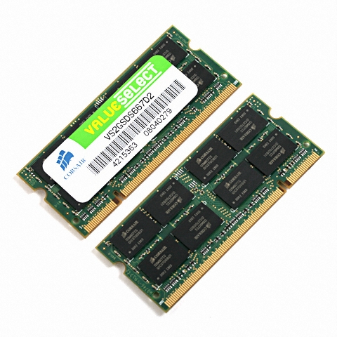 CORSAIR 노트북 DDR2-667 VALUE 패키지 디직스 (4GB(2Gx2))