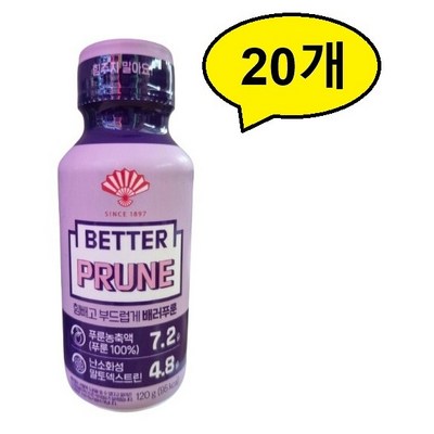 동화약품 배러 푸룬 120ml (20개)_이미지