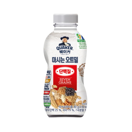 퀘이커 마시는 오트밀 단백질 80g