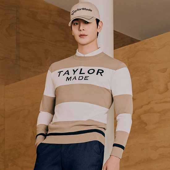 테일러메이드 스트라이프 라운드 니트 TMSRN1124-509_이미지