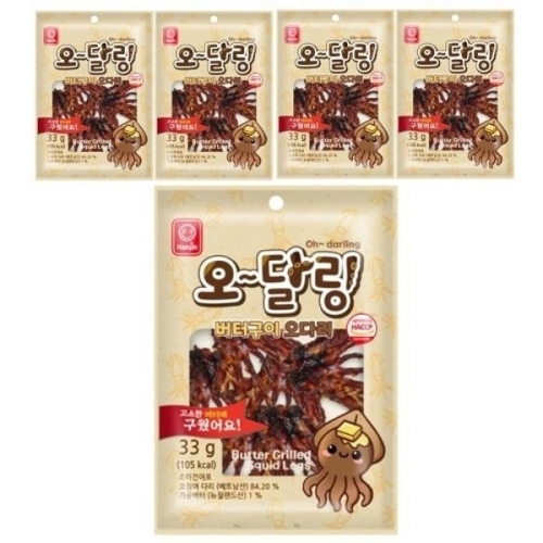 한진식품 오달링 버터구이 오다리 33g (5개)_이미지