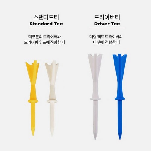 그린키퍼스 서바이버 프로페셔널 스핀 비거리 골프티 드라이버 83mm (12개)_이미지