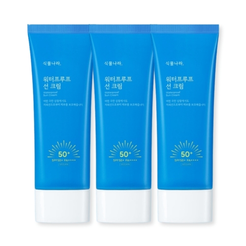식물나라 워터프루프 선 크림 100ml (3개)