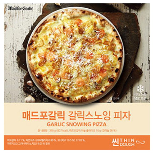매드포갈릭 갈릭 스노잉피자 씬도우 340g (1개)