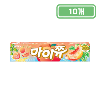 크라운제과 마이쮸 써니피치 44g (10개)_이미지