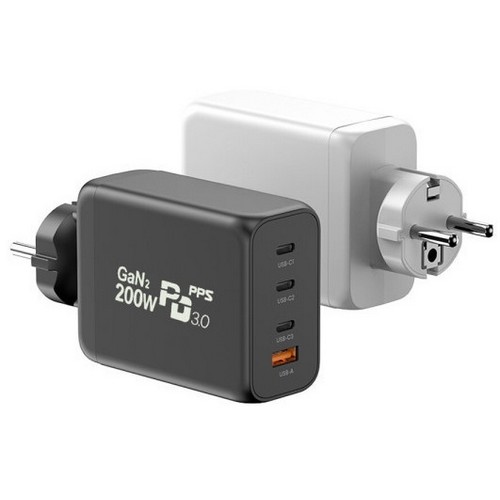 이하니 PD PPS 200W 4포트 GaN2 접지형 충전기 PD-065PTA