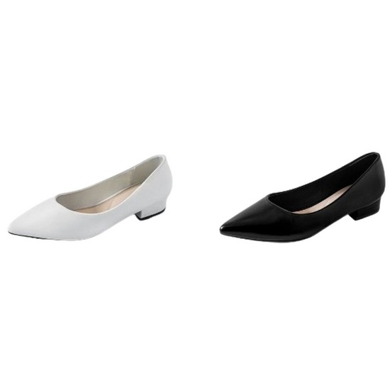 착한구두 글로리아 V컷 스틸레토 플랫 PLLTT3f865_이미지