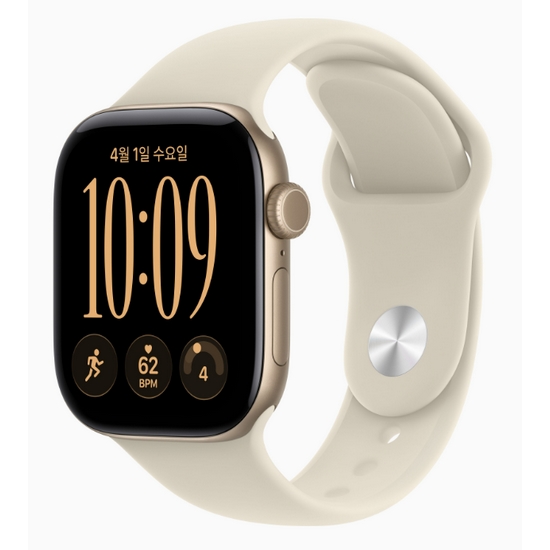 APPLE 워치 시리즈12 42mm 알루미늄 (라이트골드_스포츠밴드)