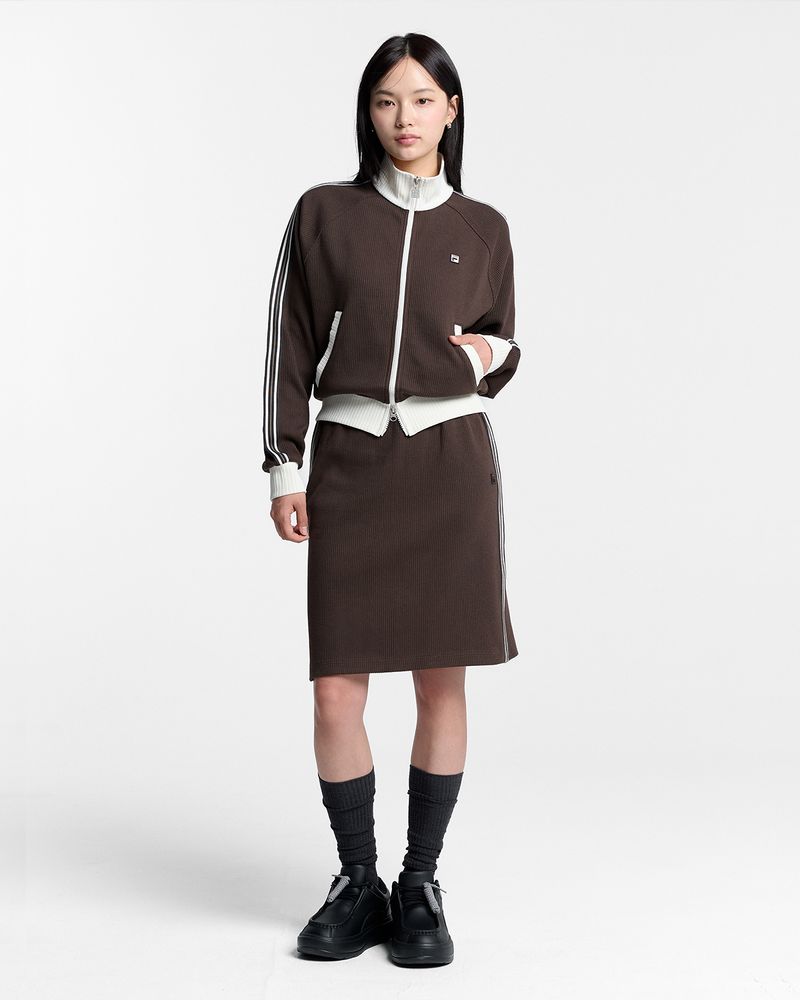 1911 니트 트랙 스커트 FS261SK01F002234 1100FS261SK01F002234 634831 WS W75 BROWN/DARKBROWN
