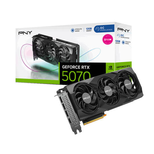 <b>PNY</b> 지포스 RTX 5070 OC D7 12GB Triple Fan STCOM