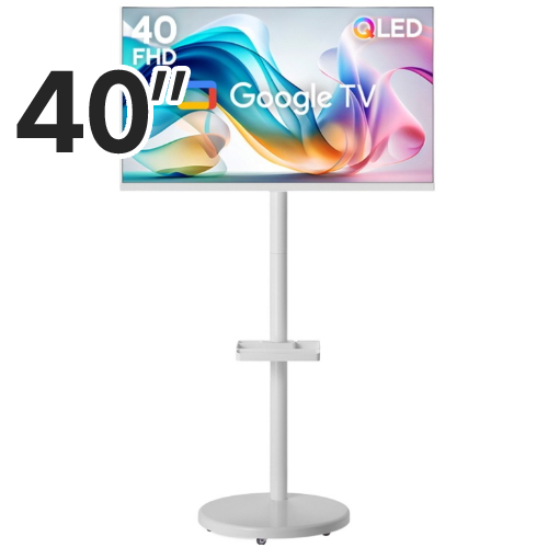 이노스 삼탠바이미 40FHD QLED 화이트 스마트 AI 구글3.0 이동형 패키지 (이노스 FS-20)