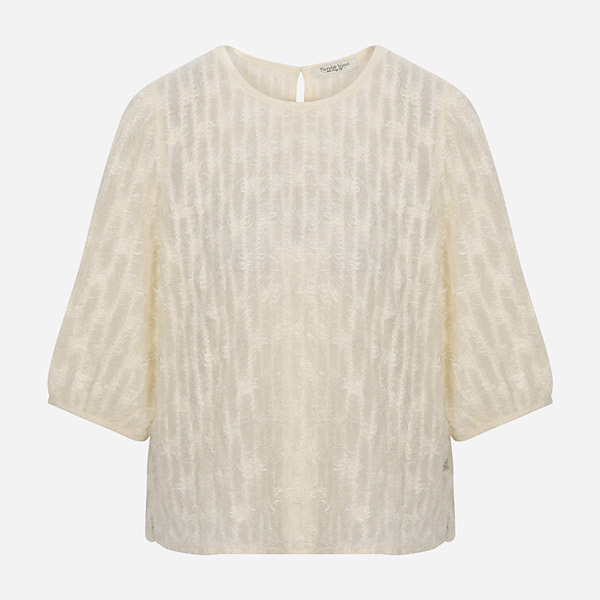 써스데이아일랜드 헤어리 시스루 블라우스 T246MBL144W