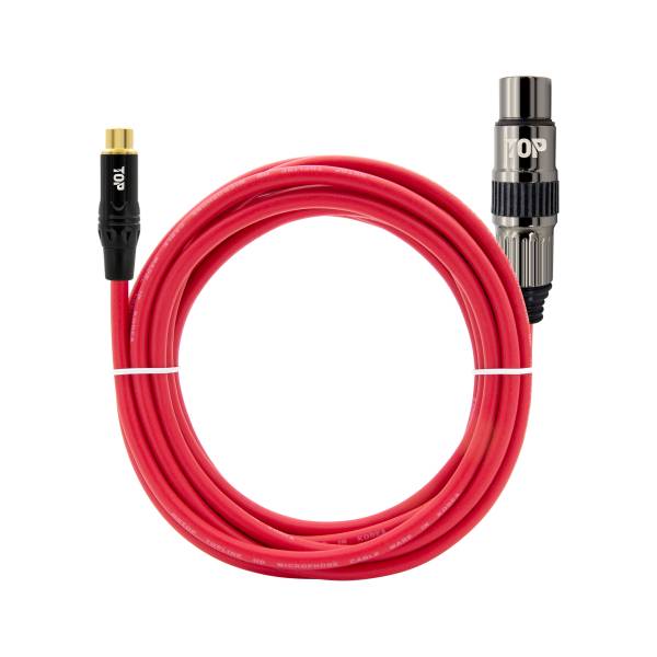 탑라인에이치디 HDTOP RCA to XLR FF 레드 케이블 (10m, HT-TP2085)
