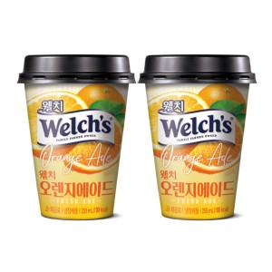 웰치스 푸르밀 오렌지에이드 250ml 20컵