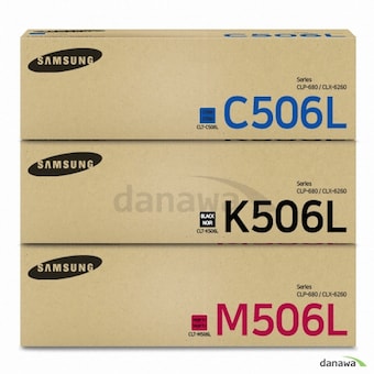 삼성전자 정품 <b>CLT-K506L</b>, CLT-C506L, CLT-M506L 3색 세트