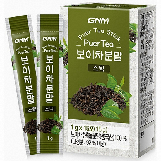 GNM자연의품격 보이차분말 스틱 15T이미지입니다. 누르면 해당 게시물로 새창이동합니다.