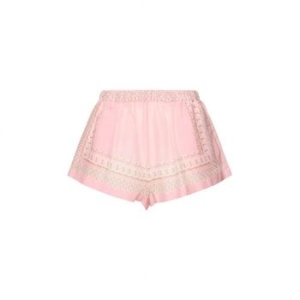 베르사체 풀라드 프린트 실크 블렌드 보일 숏츠 반바지 10099053 여성 121957211