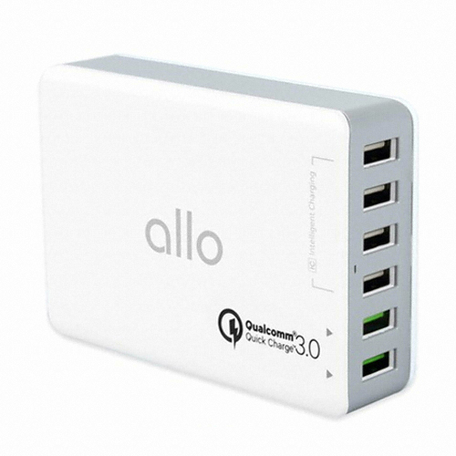 알로코리아 allo 60W 2.4A 6포트 충전기 UC601QC30_이미지