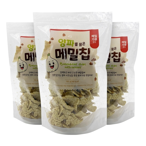 싱싱푸드 양파를 품은 메밀칩 160g (3개)_이미지