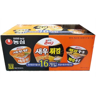 농심 농심 <b>새우탕</b><b>면</b> 115gx8 튀김우동 111gx8