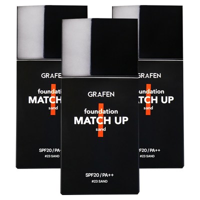 그라펜 매치업 파운데이션 샌드 40ml (3개)_이미지