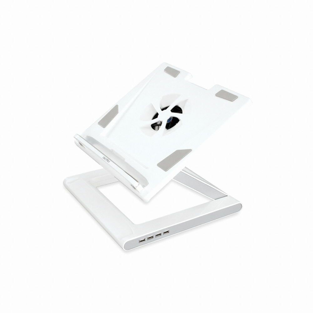 Actto 4포트 노트북 쿨링패드 (화이트 / NBS-07WH)_이미지