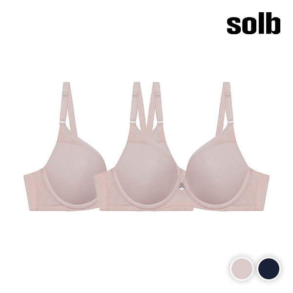  솔브 올라운더 더블 다운핏 브라 세트 A~G컵 SSET822 [2매]