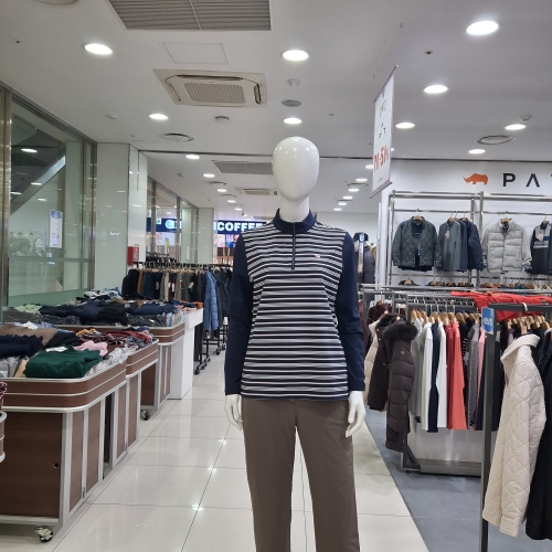 스트라이프 반집업 티셔츠 1M25432-2_US