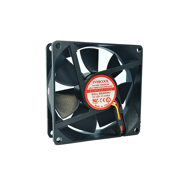 EVERCOOL 80mm EC8025L12CA (1B/3P/25T)_이미지