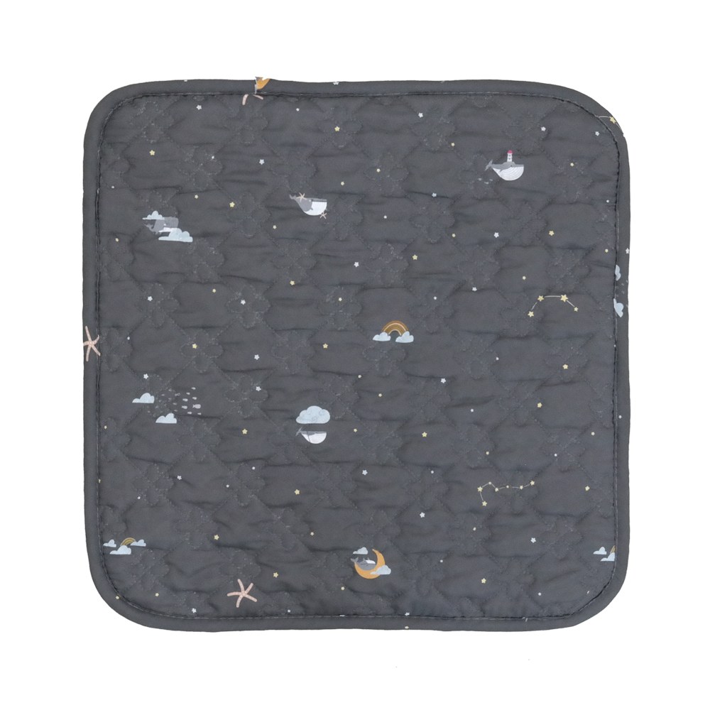  한일닷컴 양면 밤하늘고래 그레이 전기방석 (1인용, 44x44cm)