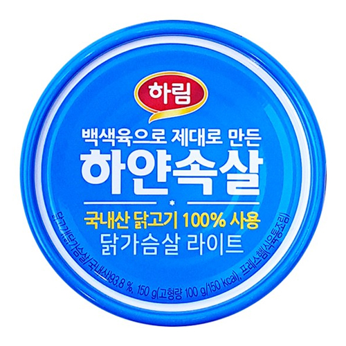 하림 하얀속살 닭가슴살 라이트 150g (4개)_이미지