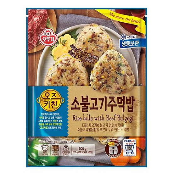 오뚜기 오즈키친 소불고기 주먹밥 500g (4개)_이미지