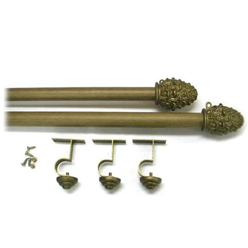  바자르 엔틱 커튼봉 25mm [115~340cm]