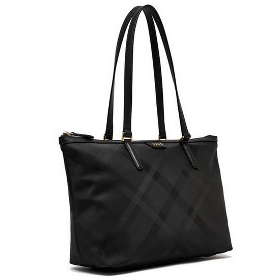 LF 닥스 블랙 체크 쇼퍼백 DCBA8F934BK