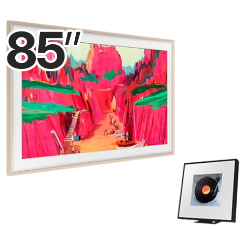 삼성전자 더 프레임 프로 KQ85LSF03WFXKR + 뮤직 프레임 HW-LS60D (챔퍼 샌드골드+스피커)