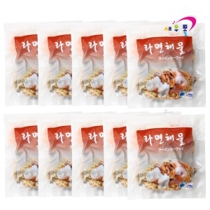 새우몰 새우오징어 포함된 라면해물모듬 1kg 100g x 10팩 10개_이미지