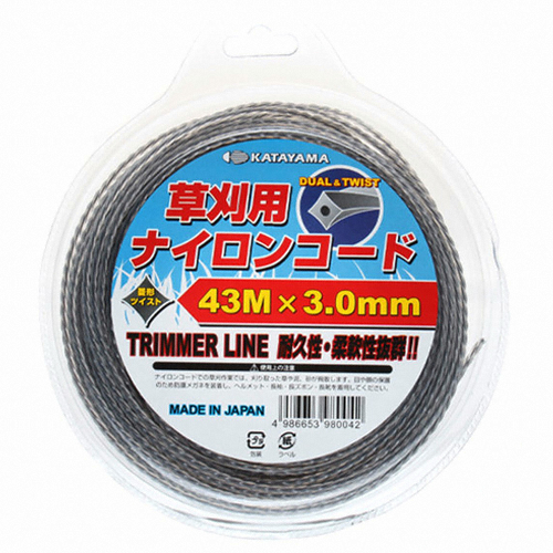  카타야마 이중날 예초기끈 43m KN-DT-43