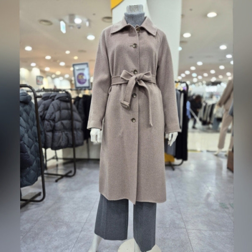 레노마레이디스 멜란지 스탠 카라 모직 코트 R2F41HCT820_이미지