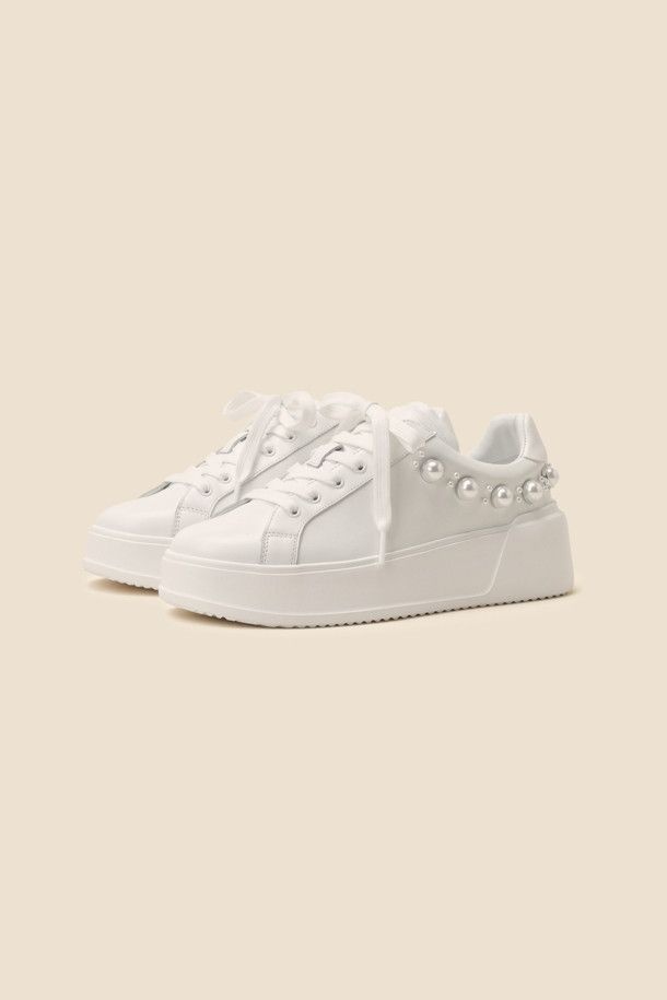 슈콤마보니 Pearl sneakers white DG4DS25022WHT GH